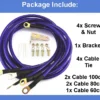 MDK GROUNDING WIRE KIT HKS EARTH CABLE Complete set with Screw Bracket Car Vehicle Lorry