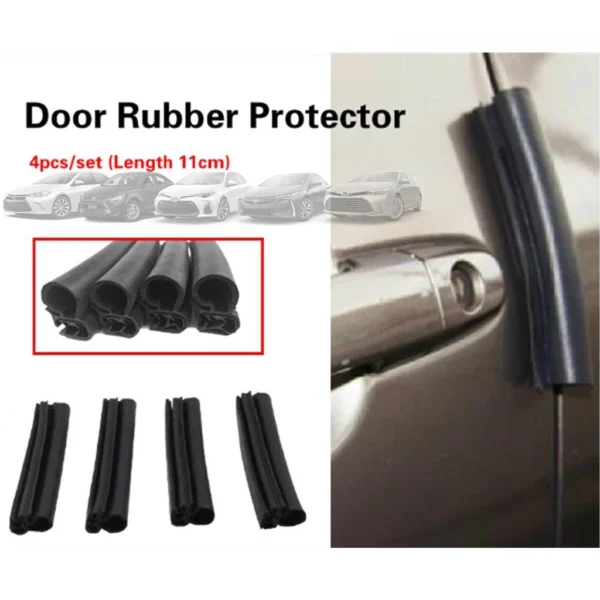 4 PCS Anti Scratch Protection Car Door Edge Guard Strips