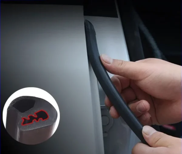 Noglue Car Door Edge Protector Rubber Seal Strip Sound Proof Dustproof Waterproof Auto Weatherstrip Accessories
