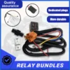 12V Horn Relay Wiring Harness Kit Grille Mount Blast Tone Horns Wiring Harness Plug for Car Truck Universal Accessories
