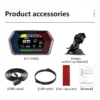 OTP-P17 Car HUD OBD OBD2 Meter Digital Projector head-up Monitor Auto GPS Turbo digital speedometer Gauge On-board